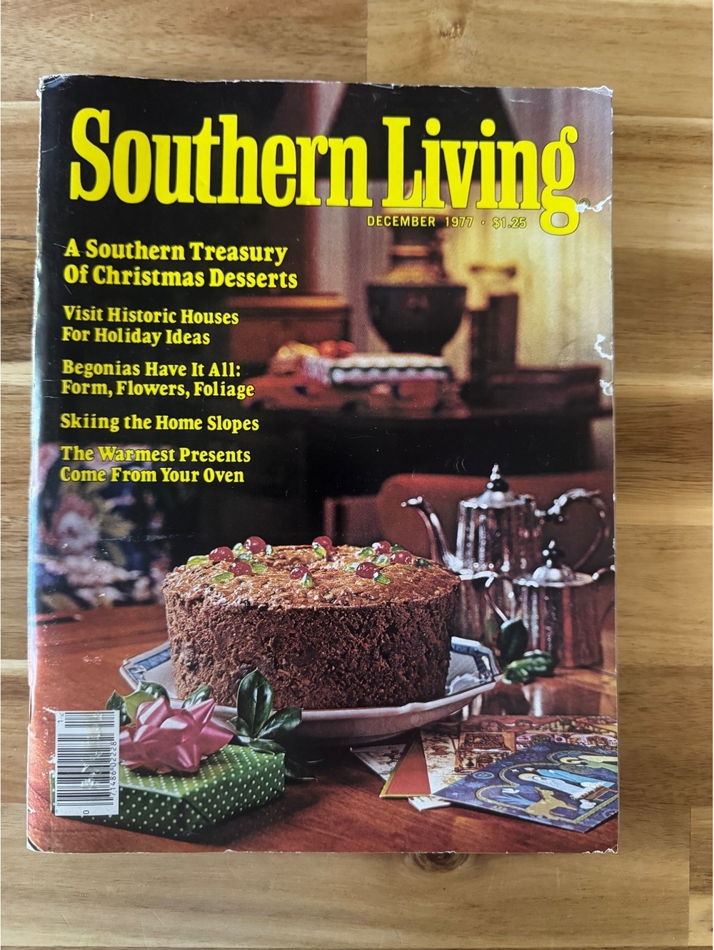 Vintage 1977 Southern Living December Christmas Magazine Holiday Recipes Retro